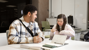 Students studying together