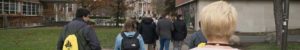 students walking on the syracuse campus